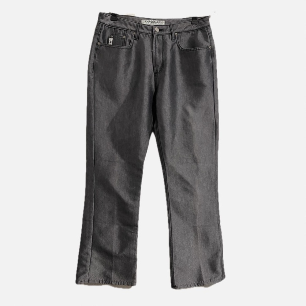 Vintage 80’s Z. Cavaricci Charcoal Shiny Grey Jeans